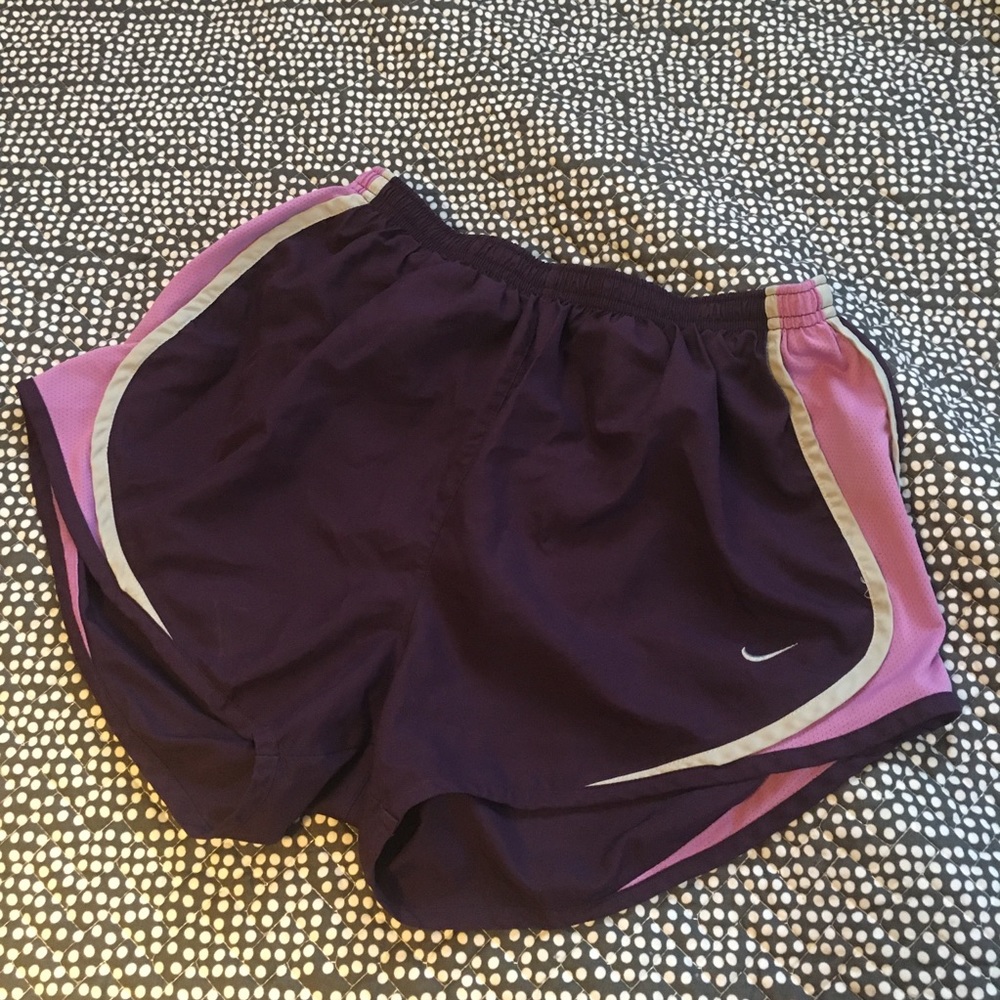 Women’s purple running shorts